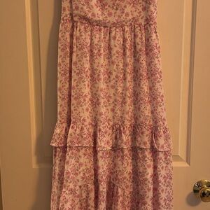Trixxi Pink Floral Maxi Dress